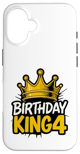 This King is 4 Jahre Birthday King Theme Party Family Wear Hülle für iPhone 16 This King is 4 Jahre Birthday King Theme Party Family Wear Hülle für iPhone 16 von Birthday King Party Birthday Apparel