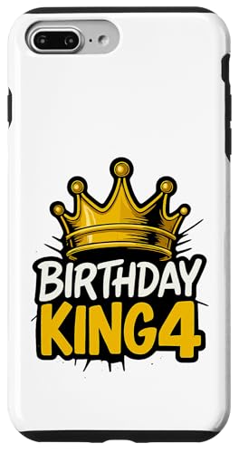 This King is 4 Jahre Birthday King Theme Party Family Wear Hülle für iPhone 7 Plus/8 Plus This King is 4 Jahre Birthday King Theme Party Family Wear Hülle für iPhone 7 Plus/8 Plus von Birthday King Party Birthday Apparel