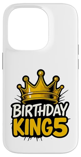 This King is 5 Jahre Birthday King Theme Party Family Wear Hülle für iPhone 14 Pro This King is 5 Jahre Birthday King Theme Party Family Wear Hülle für iPhone 14 Pro von Birthday King Party Birthday Apparel