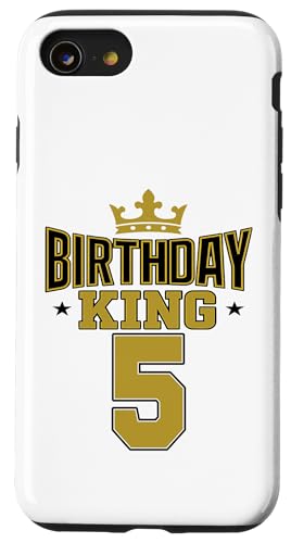 This King is 5 Jahre Birthday King Theme Party Family Wear Hülle für iPhone SE (2020) / 7 / 8 von Birthday King Party Birthday Apparel