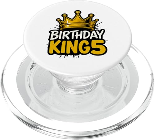 This King is 5 Jahre Birthday King Theme Party Family Wear PopSockets PopGrip für MagSafe This King is 5 Jahre Birthday King Theme Party Family Wear PopSockets PopGrip für MagSafe von Birthday King Party Birthday Apparel