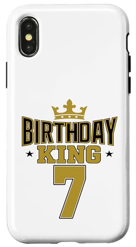 This King is 7 Jahre Birthday King Theme Party Family Wear Hülle für iPhone X/XS This King is 7 Jahre Birthday King Theme Party Family Wear Hülle für iPhone X/XS von Birthday King Party Birthday Apparel