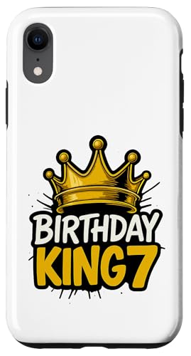 This King is 7 Jahre Birthday King Theme Party Family Wear Hülle für iPhone XR This King is 7 Jahre Birthday King Theme Party Family Wear Hülle für iPhone XR von Birthday King Party Birthday Apparel