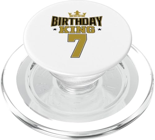 This King is 7 Jahre Birthday King Theme Party Family Wear PopSockets PopGrip für MagSafe This King is 7 Jahre Birthday King Theme Party Family Wear PopSockets PopGrip für MagSafe von Birthday King Party Birthday Apparel