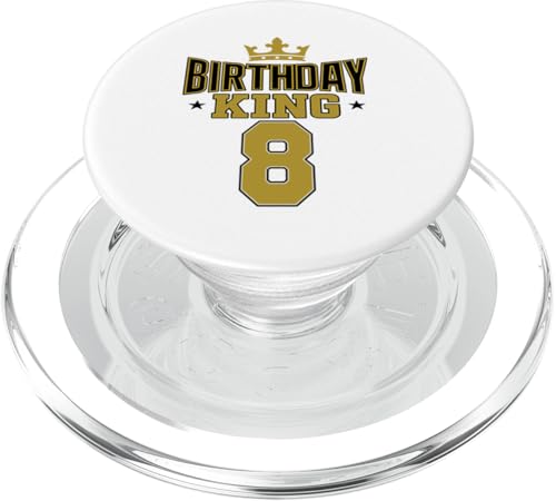 This King is 8 Jahre Birthday King Theme Party Family Wear PopSockets PopGrip für MagSafe This King is 8 Jahre Birthday King Theme Party Family Wear PopSockets PopGrip für MagSafe von Birthday King Party Birthday Apparel