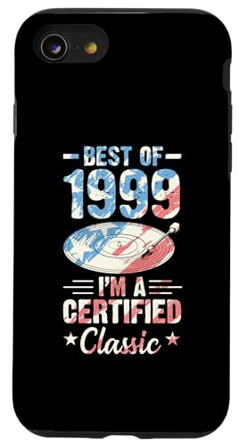 Schallplatte Geburtstag Best Of 1999 I'm A Certified Classic Hülle für iPhone SE (2020) / 7 / 8 von Birthday Party For American Vinyl Record Collector