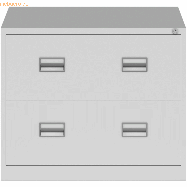 Bisley ECO Hängeregistraturschrank Eco 2 Schübe HxBxT 698x842x620mm li von Bisley ECO