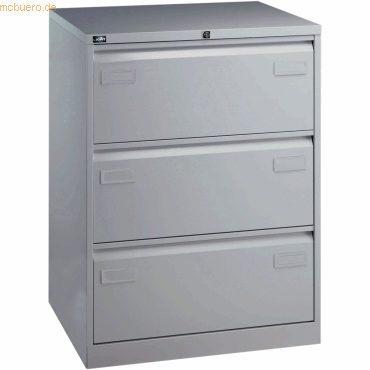 Bisley Light Hängeregistraturschrank Light 3 Schübe 2-bahnig silber Bisley Light Hängeregistraturschrank Light 3 Schübe 2-bahnig silber von Bisley Light
