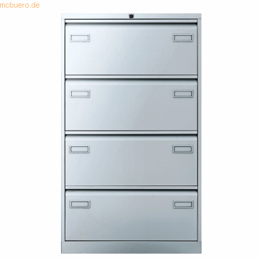 Bisley Light Hängeregistraturschrank Light 4 Schübe 2-bahnig silber Bisley Light Hängeregistraturschrank Light 4 Schübe 2-bahnig silber von Bisley Light