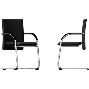 2 BISLEY Besucherstühle Classy BSFP2733 schwarz Stoff 2 BISLEY Besucherstühle Classy BSFP2733 schwarz Stoff von Bisley