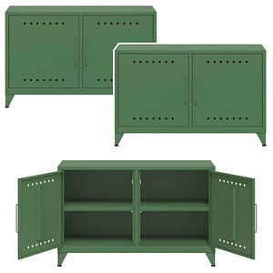 AKTION: 3 BISLEY Sideboards Fern Cabby, FERCAB623P3 olivgrün 114,0 x 40,0 x 72,5 cm von Bisley