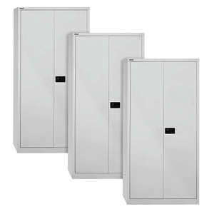 AKTION: 3 BISLEY Stahlschränke Universal E782A0445645P3 lichtgrau 91,4 x 40,0 x 195,0 cm, aufgebaut AKTION: 3 BISLEY Stahlschränke Universal E782A0445645P3 lichtgrau 91,4 x 40,0 x 195,0 cm, aufgebaut von Bisley