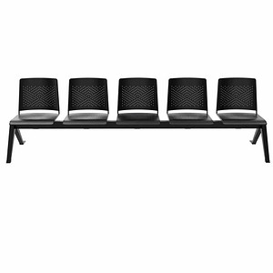 BISLEY 5-Sitzer Traversenbank schwarz Kunststoff BISLEY 5-Sitzer Traversenbank schwarz Kunststoff von Bisley