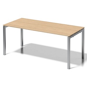 BISLEY Cito Schreibtisch ahorn, silber rechteckig, 4-Fuß-Gestell silber 180,0 x 80,0 cm BISLEY Cito Schreibtisch ahorn, silber rechteckig, 4-Fuß-Gestell silber 180,0 x 80,0 cm von Bisley