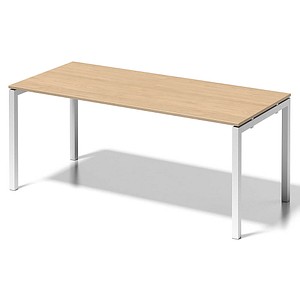 BISLEY Cito Schreibtisch ahorn, verkehrsweiß rechteckig, 4-Fuß-Gestell weiß 180,0 x 80,0 cm BISLEY Cito Schreibtisch ahorn, verkehrsweiß rechteckig, 4-Fuß-Gestell weiß 180,0 x 80,0 cm von Bisley