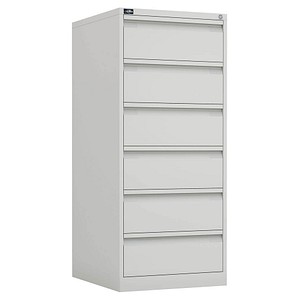 BISLEY ECO Karteischrank reinweiß 6 Schubladen 57,0 x 62,2 x 132,1 cm BISLEY ECO Karteischrank reinweiß 6 Schubladen 57,0 x 62,2 x 132,1 cm von Bisley