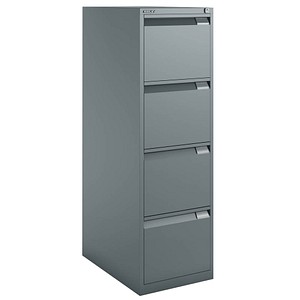 BISLEY Hängeregistraturschrank anthrazit 4 Schubladen 41,3 x 62,2 x 132,1 cm von Bisley