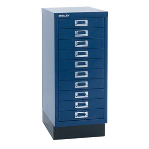 BISLEY MultiDrawer™ L2910S Schubladenschrank oxfordblau 10 Schubladen 27,8 x 38,0 x 67,0 cm von Bisley