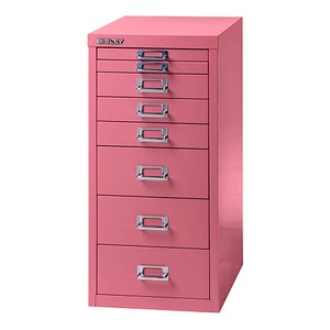 BISLEY MultiDrawer™ L298 Schubladenschrank pink 8 Schubladen 27,8 x 38,0 x 59,0 cm von Bisley