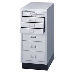 BISLEY MultiDrawer™ L298S Schubladenschrank silber 8 Schubladen 27,8 x 38,0 x 67,0 cm von Bisley