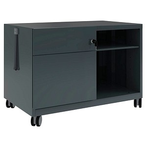 BISLEY Note™ Caddy Rollcontainer anthrazit 2 Auszüge 80,0 x 49,0 x 56,3 cm von Bisley