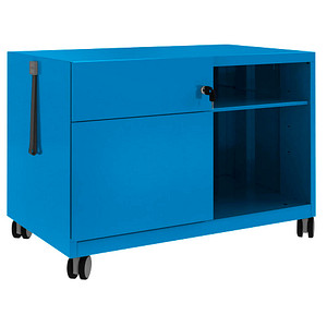 BISLEY Note™ Caddy Rollcontainer blau 2 Auszüge 80,0 x 49,0 x 56,3 cm von Bisley
