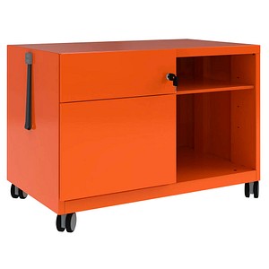 BISLEY Note™ Caddy Rollcontainer orange 2 Auszüge 80,0 x 49,0 x 56,3 cm von Bisley