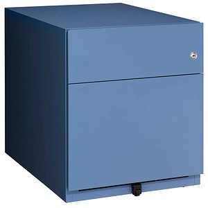 BISLEY Note Rollcontainer blau 2 Auszüge 42,0 x 56,5 x 49,5 cm von Bisley