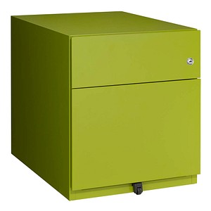 BISLEY Note Rollcontainer grün 2 Auszüge 42,0 x 56,5 x 49,5 cm von Bisley