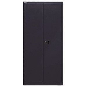 BISLEY Putzmittelschrank Universal  E782AAG633 schwarz 91,4 x 40,0 x 195,0 cm, aufgebaut von Bisley