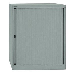 BISLEY Rollladenschrank silber 2 Fachböden 80,0 x 43,0 x 103,0 cm von Bisley