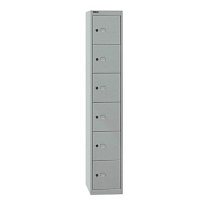 BISLEY Schließfachschrank silber CLK126355, 6 Schließfächer 30,5 x 30,5 x 180,2 cm BISLEY Schließfachschrank silber CLK126355, 6 Schließfächer 30,5 x 30,5 x 180,2 cm von Bisley