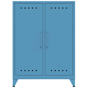 BISLEY Sideboard Fern Middle, FERMID605 blau 80,0 x 40,0 x 110,0 cm von Bisley