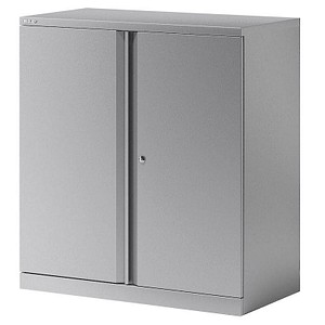 BISLEY Stahlschrank Essentials YECB09101S355 silber 91,4 x 47,0 x 100,0 cm, aufgebaut von Bisley