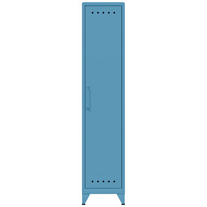 BISLEY Stahlschrank Fern Locker FERLOC3S605 blau 38,0 x 51,0 x 180,0 cm, aufgebaut von Bisley