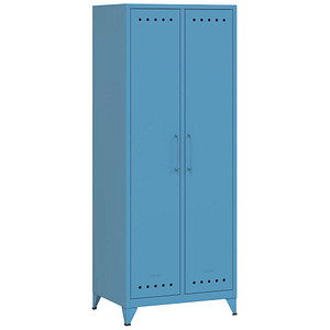 BISLEY Stahlschrank Fern Maxi FERMAX605 blau 70,0 x 51,0 x 180,0 cm, aufgebaut von Bisley