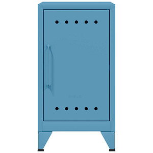 BISLEY Stahlschrank Fern Mini FERMINRH605 blau 38,0 x 40,0 x 72,5 cm, aufgebaut von Bisley