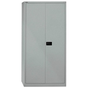 BISLEY Stahlschrank Universal E782A04355 silber 91,4 x 40,0 x 195,0 cm, aufgebaut von Bisley