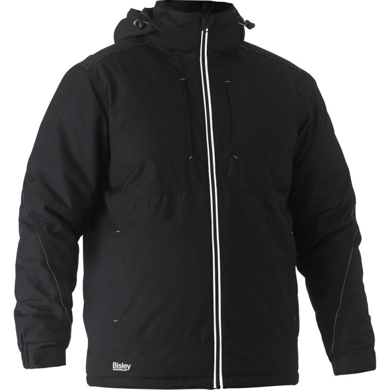 Bisley Berufsjacke HEAVY DUTY DOBBY gefüttert wasserdicht mit Kapuze schwarz M Bisley Berufsjacke HEAVY DUTY DOBBY gefüttert wasserdicht mit Kapuze schwarz M von Bisley