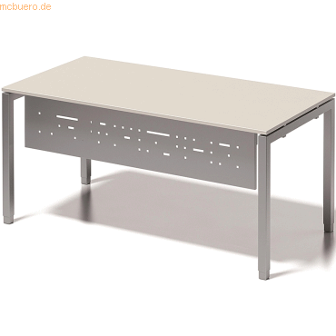 Bisley Fußraumblende für Schreibtisch Cito 1800mm Farbe silber von Bisley