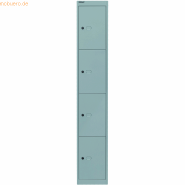 Bisley Garderobenschrank 4 Fächer silver Bisley Garderobenschrank 4 Fächer silver von Bisley