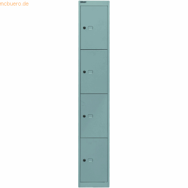 Bisley Garderobenschrank 4 Fächer silver Bisley Garderobenschrank 4 Fächer silver von Bisley