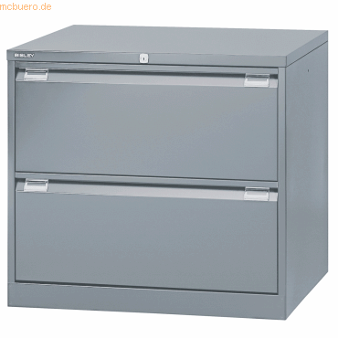 Bisley Hängeregistraturschrank 2 Schübe 2-bahnig silber Bisley Hängeregistraturschrank 2 Schübe 2-bahnig silber von Bisley