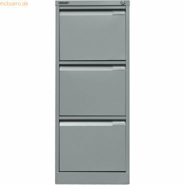 Bisley Hängeregistraturschrank 3 Schübe 1-bahnig silber von Bisley