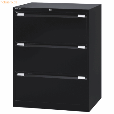 Bisley Hängeregistraturschrank 3 Schübe 2-bahnig schwarz Bisley Hängeregistraturschrank 3 Schübe 2-bahnig schwarz von Bisley