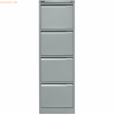 Bisley Hängeregistraturschrank 4 Schübe 1-bahnig silber von Bisley
