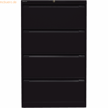 Bisley Hängeregistraturschrank 4 Schübe 2-bahnig schwarz Bisley Hängeregistraturschrank 4 Schübe 2-bahnig schwarz von Bisley