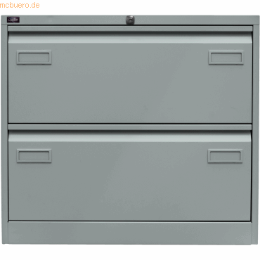 Bisley Hängeregistraturschrank Light 2 Schübe 2-bahnig silber von Bisley
