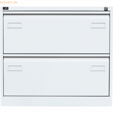 Bisley Hängeregistraturschrank Light 2 Schübe 2-bahnig verkehrsweiß von Bisley
