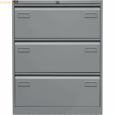 Bisley Hängeregistraturschrank Light 3 Schübe 2-bahnig silber von Bisley
